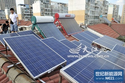 南昌出现太阳能家庭发电厂 富余电可卖给国家